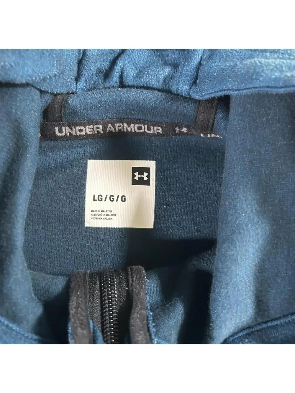 Under Armor UA Unstoppable Double Knit Full Zip LG Teal Vibe size L